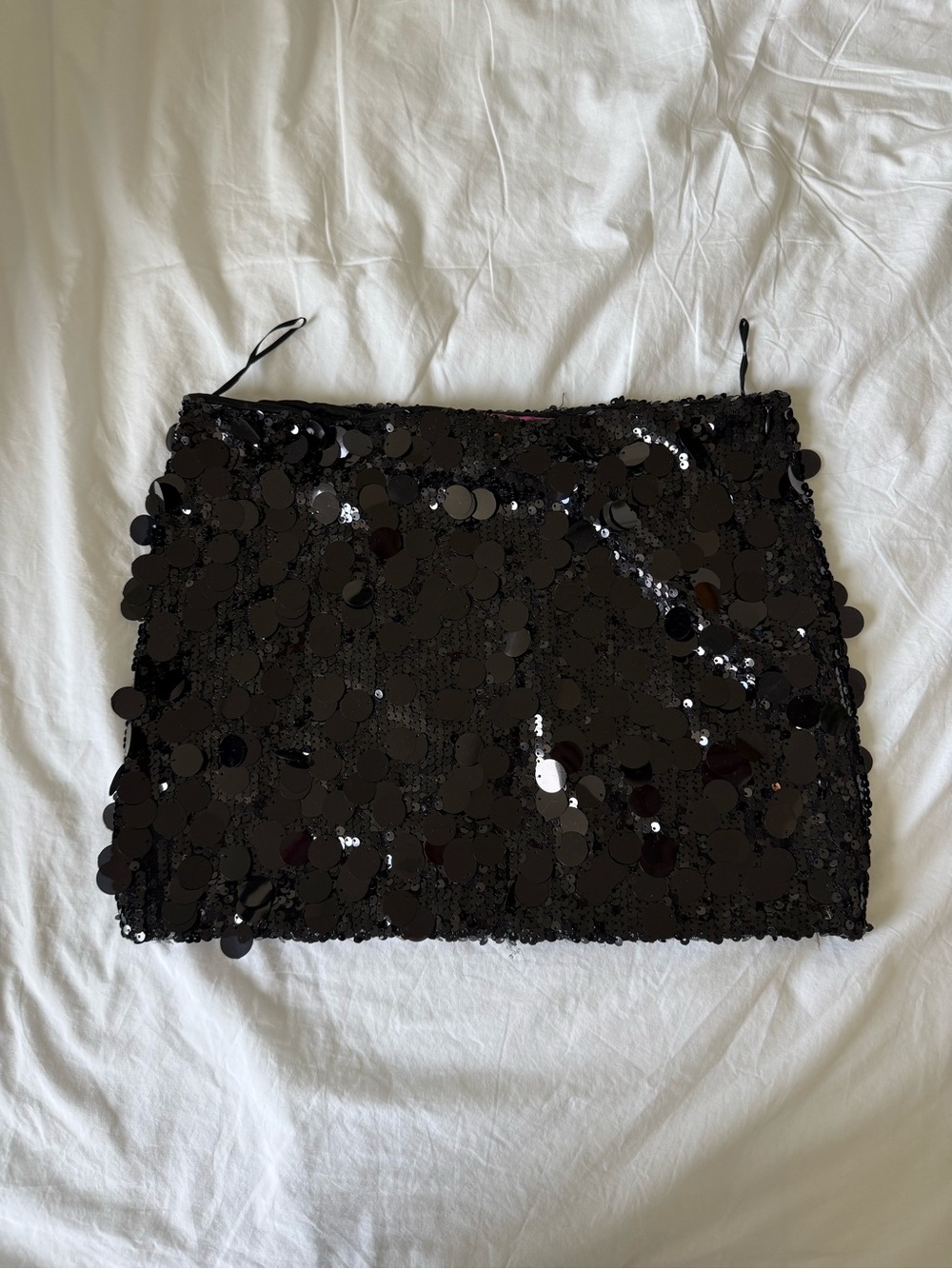 Edikted Black Sequin Mini Skirt